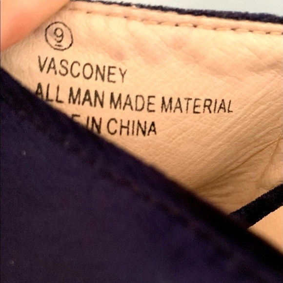 VTG Catherine MaLandrino Velvet Open Toe Block Heel Mules by Vasconey,EUC Size 9 - Picture 4 of 8